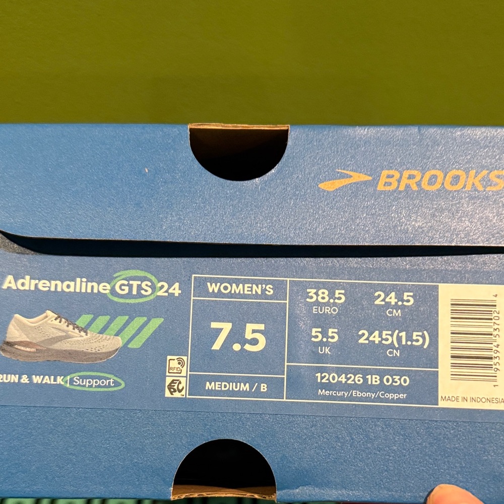Brooks Adrenaline GTS 24 women’s 7.5 mercury/ebony/copper - Picture 6 of 12